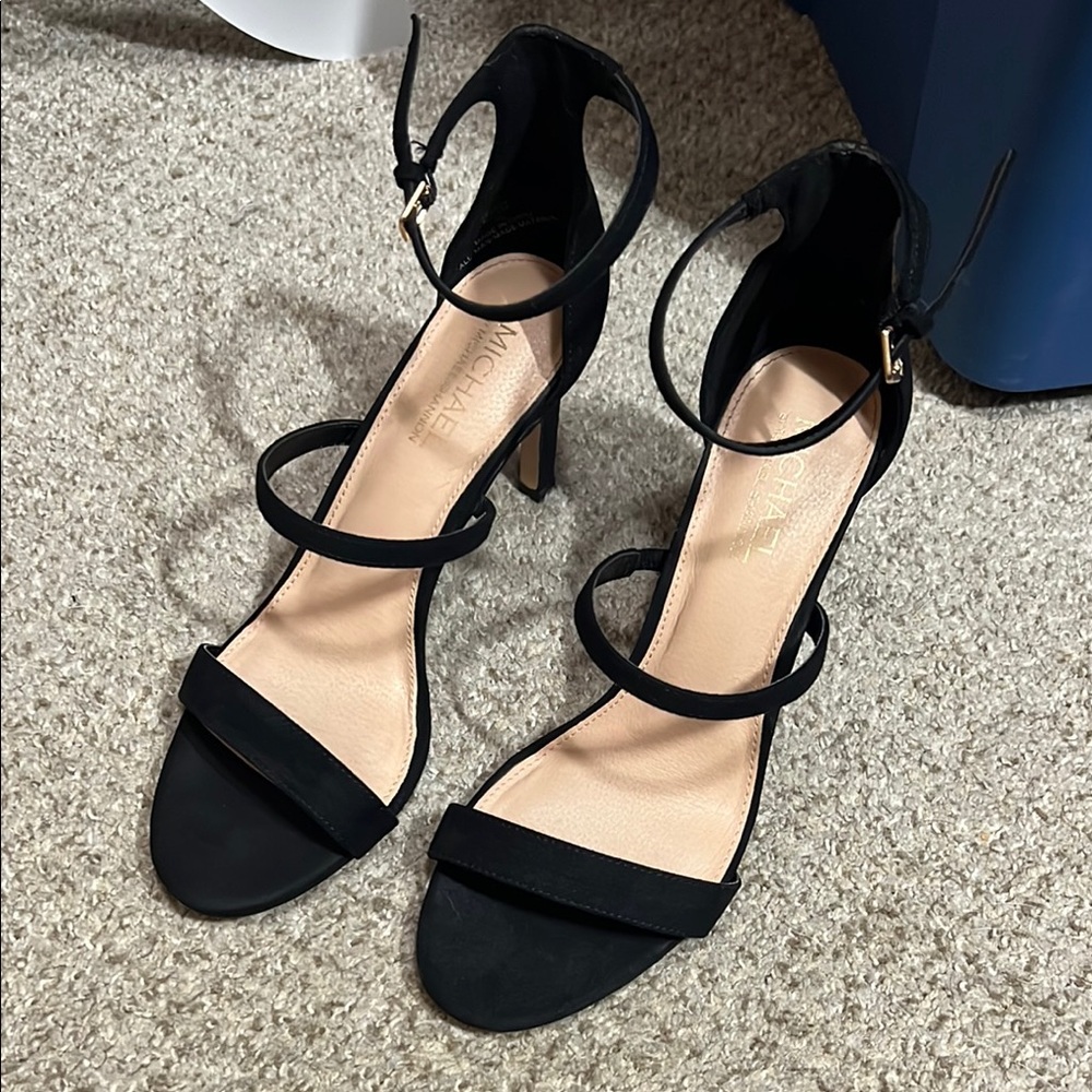 Michael Shannon Black Strappy Heels